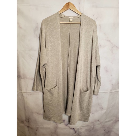 Donni. Ribbed Sandwash Sweater Coat Cardigan Sweater OS - Picture 2 of 10